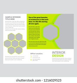 business trifold brochure design template