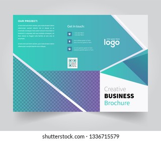 Business Tri-fold Brochure design template Design. Uniqe and easily useable