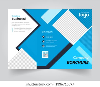 Business Tri-fold Brochure design template Design. Uniqe and easily useable