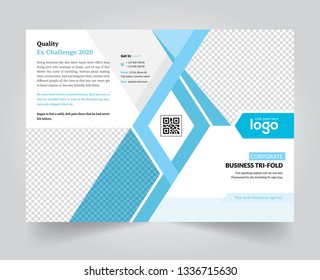 Business Tri-fold Brochure design template Design. Uniqe and easily useable