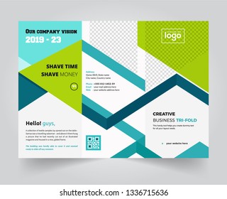 Business Tri-fold Brochure design template Design. Uniqe and easily useable