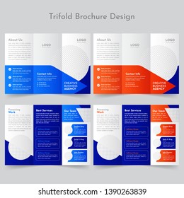 business Trifold brochure design template 