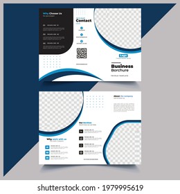 Business trifold brochure design template