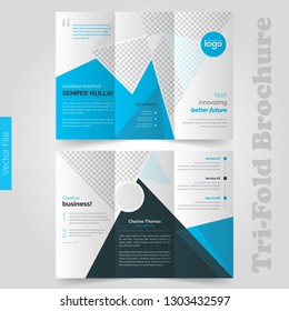 Business Trifold Brochure Flyer Design Template Stock Vector (Royalty ...
