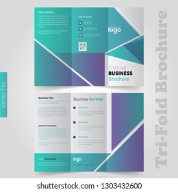 Business Tri-fold Brochure Flyer design  template . vector File