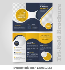 Business Tri-fold Brochure Flyer design  template . vector File