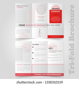 Business Tri-fold Brochure Flyer design  template . vector File