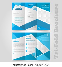 Business Tri-fold Brochure Flyer design  template . vector File