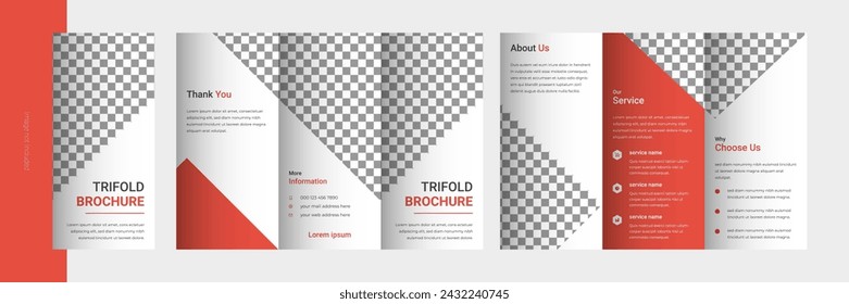 Business trifold brochure template design