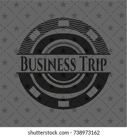 Business Trip black emblem. Vintage.