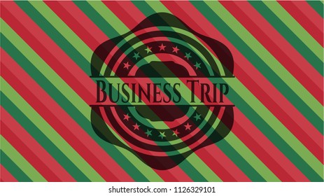 Business Trip christmas emblem.