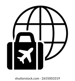 Icon für Geschäftsreisen - gemischte Vektorgrafik