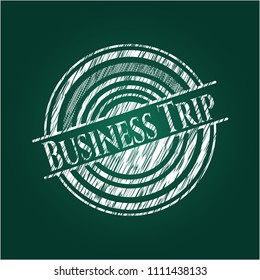 Business Trip on blackboard