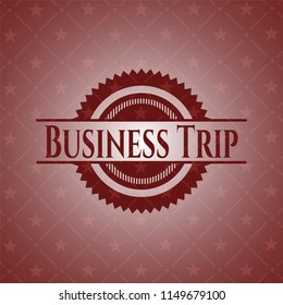 Business Trip retro style red emblem