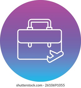 Business trip vector icon. Can be used for printing, mobile and web applications.