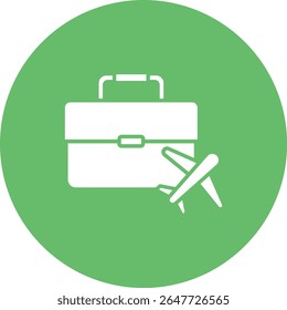 Business trip vector icon. Can be used for printing, mobile and web applications.