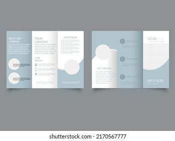 Business triple leaflet brochure template design. business design