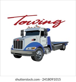 Business truck ready for print vector art