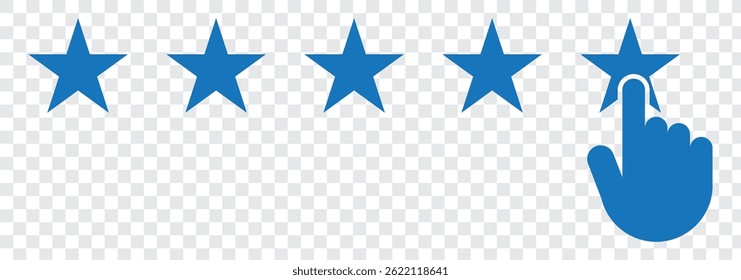 Business Trust 5 Star Review Icon, 5 star customer reviews icon, five star rating icon, customer symbol, rating badge vector.