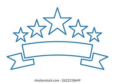 Business Trust 5 Star Review Icon, 5 star customer reviews icon, five star rating icon, customer symbol, rating badge vector.