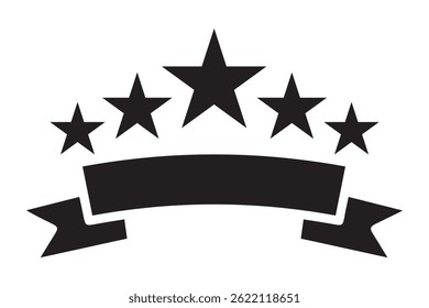 Business Trust 5 Star Review Icon, 5 star customer reviews icon, five star rating icon, customer symbol, rating badge vector.