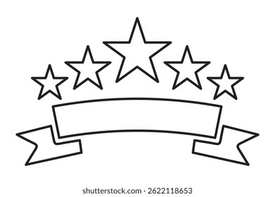 Business Trust 5 Star Review Icon, 5 star customer reviews icon, five star rating icon, customer symbol, rating badge vector.