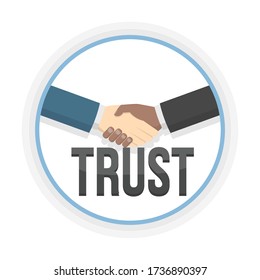 Business Trust Design On White Background Stock Vector (Royalty Free ...