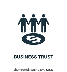 Business Trust icon. Creative element design from stock market icons collection. Pixel perfect Business Trust icon for web design, apps, software, print usage