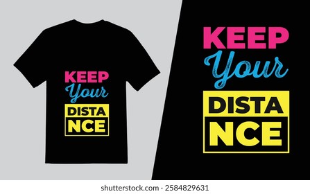 Business Tshirt Design Template, Keep Your Distance