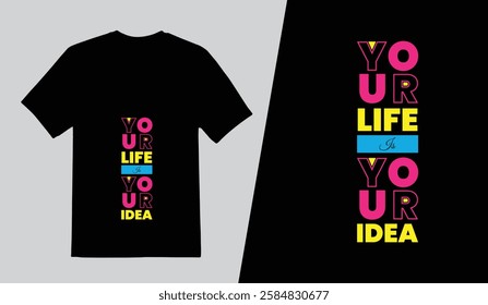 Business tshirt design template, Your life is your idea