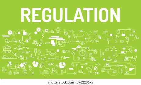 Business typography regulation with modern text, good Idea and Concept Vector illustration Infographic template with icon.