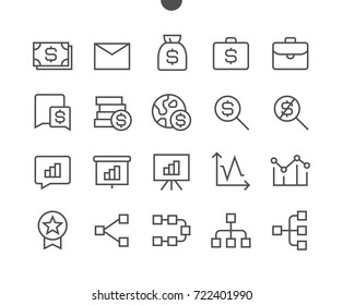 Business UI Pixel Perfect Well-crafted Vector Thin Line Icons 48x48 Ready for 24x24 Grid for Web Graphics and Apps with Editable Stroke. Simple Minimal Pictogram Part 2-6