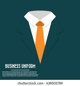 Business uniform - business poster template