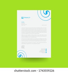 Business unique letterhead design corporate letterhead