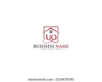 Business UO ou Real Estate Logo Letters Vector Symbol