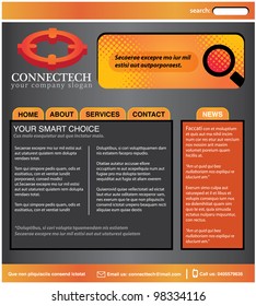 Business use web template