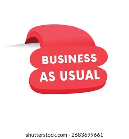 Negocio como de costumbre, diseño Vector eps. Icono de Anuncio promocional moderno para uso social.