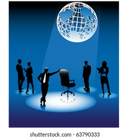 Business vacant.Vector