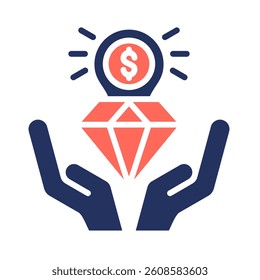 Business Value Icon Element for Design