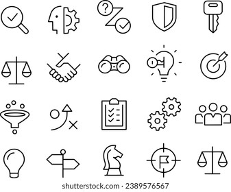 Business value icons vector design