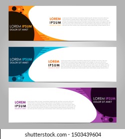 Business Vector abstract banner design template. Collection of web banner template. Abstract geometric web design banner template. can used for header, footer, layout, letterhed, landing page