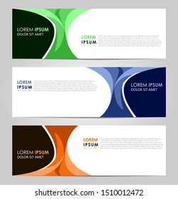 Business Vector abstract banner design template. Collection of web banner template. Abstract geometric web design banner template. can used for header, footer, layout, letterhed, landing page