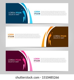 Business Vector abstract banner design template. Collection of web banner template. Abstract geometric web design banner template. can used for header, footer, layout, letterhed, landing page