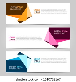 Business Vector abstract banner design template. Collection of web banner template. Abstract geometric web design banner template. can used for header, footer, layout, letterhed, landing page
