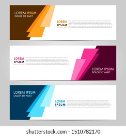 
Business Vector abstract banner design template. Collection of web banner template. Abstract geometric web design banner template. can used for header, footer, layout, letterhed, landing page