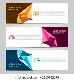 Business Vector abstract banner design template. Collection of web banner template. Abstract geometric web design banner template. can used for header, footer, layout, letterhed, landing page