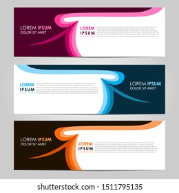 Business Vector abstract banner design template. Collection of web banner template. Abstract geometric web design banner template. can used for header, footer, layout, letterhed, landing page