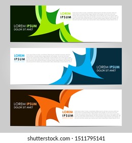 Business Vector abstract banner design template. Collection of web banner template. Abstract geometric web design banner template. can used for header, footer, layout, letterhed, landing page
