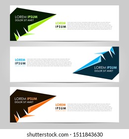 Business Vector abstract banner design template. Collection of web banner template. Abstract geometric web design banner template. can used for header, footer, layout, letterhed, landing page