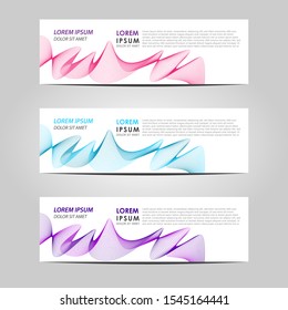 Business Vector abstract banner design template. Collection of web banner template. Abstract geometric web design banner template. can used for header, footer, layout, letterhed, landing page